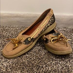 Sperry Top Sider Women 9.5M Glitter Cheetah